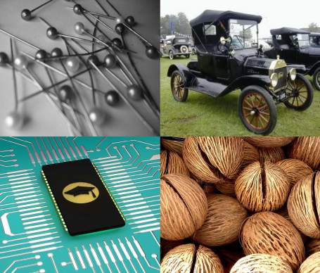 Pins cars coconuts chips