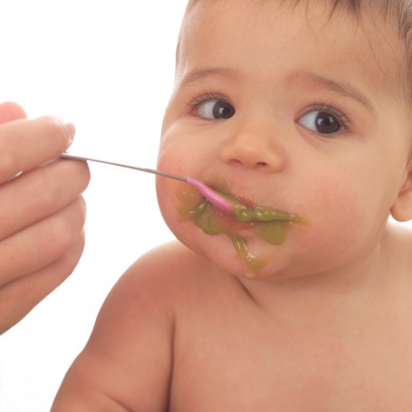 Infant Eating Baby Food