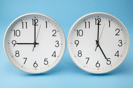 Office Clocks Showing Different Times