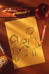 Child's Drawing of Family